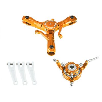 MICROHELI CNC Aluminum Triple Blade Conversion Set (Gold) (for MH-I180001T Series)