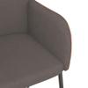 vidaXL Dining Chairs 2 pcs - Elegant Design, Dark Gray Fabric and Faux Leather, Comfortable, Casein Cancer Safety Warning, Perfect Size for Everyday Use view 4
