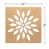 MustHaves Wooden Rangoli Stencils Set for Diwali Decoration | Home Decoration (4 pcs, 6x6 inches) (WSC-46S) view 2