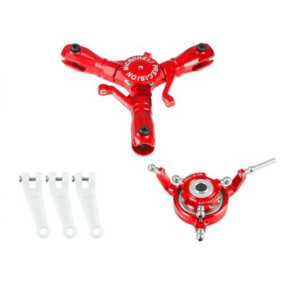 MICROHELI CNC Aluminum Triple Blade Conversion Set (RED) (for MH-I180001T Series)