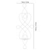 2 Sets Iron Wall Candle Sconce Holder Metal Foldable Deformation Resistance Innovative Wall Candle Holder European Style Hanging Wall Mounted Candle Sconces Holder Decor for Bedroom Dining Room(White) view 2