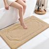 BEQHAUSE Bathroom Rug-Non Slip-Bath Mat-Soft and Absorbent-Shower Mat-Polyester Bath Mats for Bath Machine Washable Bathroom Rugs Beige Bathrooms Rug for Shower Sink Bathtub, 24"x48" view 1