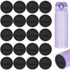 GrliTra 20 Pack Silicone Bottoms for Tumblers, Rubber Bottom for Sublimation Bottles Protective Anti-Slip Rubber with 3M Adhesive for Wine, Skinny Straight Tumblers, and Mason Jars (2.2 in) view 1