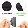 GrliTra 20 Pack Silicone Bottoms for Tumblers, Rubber Bottom for Sublimation Bottles Protective Anti-Slip Rubber with 3M Adhesive for Wine, Skinny Straight Tumblers, and Mason Jars (2.2 in) view 2
