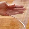 1.5mm Thick Easy Clean Non-Slip 42x86 Clear Plastic Table Cover Protector Crystal PVC Desk Pad Mat Wooden Furniture Surface Protection Apply to Picnic Table Conference Table Waterproof Rectangular view 1