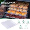 Thenshop 8 Pcs Silicone Dehydrator Sheets Trays with Edge and 10 Pcs Mesh Dehydrator Mats Non Stick Reusable Fruit Leather Trays Accessories for Liquid Making Food Fruit Meat Egg Vegetables(Green) view 4