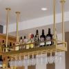 Ceiling Wine Wine Rack - Hanging Glass Rack, Bar Wrought Iron Display Stand, Bookshelf In The Corner Of The Living Room, Metal Floating Shelves For Restaurants, Easy To Install ( Size : 100*35*80cm ) view 1