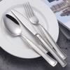 56 Piece Bordered Silverware Set for 14 Durable 18/10 Stainless Steel Flatware Sets Eating Home Kitchen Wedding Halloween Set for Cutlery Delicate Knifes Forks Spoons Tableware Utensil Set view 2