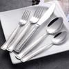 56 Piece Bordered Silverware Set for 14 Durable 18/10 Stainless Steel Flatware Sets Eating Home Kitchen Wedding Halloween Set for Cutlery Delicate Knifes Forks Spoons Tableware Utensil Set view 4