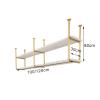 Pipi Zhu Ceiling Floating Shelves - Hanging Bookshelf, Modern Wrought Iron Display Stand, Corner Shelves for Wall, Bar Bedroom Kitchen Wall Mounted Plant Stand/Wall Decor (Size : 100 * 30 * 80cm) view 2