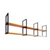 Ceiling Wine Rack - 2 Tier Hanging Plant Stand, Restaurant Wrought Iron Storage Rack, Floating Shelves In The Corner Of The Living Room, Suitable For Bar / Restaurant / Kitchen ( Size : 100*30*80cm ) view 3