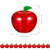 Cabilock Christmas Apple-Shaped Candy Packaging Box Plastic Container 7.1X7.1X7.7 Inches Holiday Candy Jar for Chocolate Treats and Seasonal Storage view 2