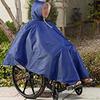 Eioflia Heavy Duty Wheelchair Poncho Reusable Full Waterproof Front Hood Coverage Zip Wheelchair Cape for Disabled Seniors Wheelchair Poncho, Wheelchair Cape, Raincoats, Poncho, Waterproof Rain view 2