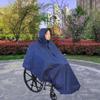 Eioflia Heavy Duty Wheelchair Poncho Reusable Full Waterproof Front Hood Coverage Zip Wheelchair Cape for Disabled Seniors Wheelchair Poncho, Wheelchair Cape, Raincoats, Poncho, Waterproof Rain view 4