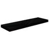 vidaXL Set of 2 Floating Wall Shelves - High Gloss Black Finished, Honeycomb MDF Metal Frame, Invisible Mounting, 31.5"x9.3"x1.5", Modern Home Decor view 4