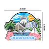 Brasilia Brazil Fridge Magnet Wooden Magnet Art Souvenirs Creative Collection Handmade Travel Home Office Gifts Landscape Refrigerator Decor 1041 view 3