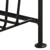 vidaXL Multifunctional Magazine Rack and Side Table - Solid Mango Wood and Steel Design - Storage for Magazines and Other Items - 15.7"x11.8"x19.7" view 4