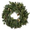 Vickerman 36" Emerald Mixed Fir Artificial Christmas Wreath - Dura-Lit LED Warm White Mini Lights - Holiday Prelit Wreath - Festive and Unique - for Door, Mantle or Wall view 1