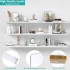 Aolloa 12 PCS Shelf Dividers for Closet Organization Acrylic Clear Closet Shelf Divider for Wooden Shelving Suitable for Wooden or Vertical Shelves Or Bedroom, Kitchen and Office view 3