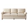 LUMISOL 82" Modern 3-Seater Sofa with Rolled Arms, Tufted Upholstered Couch with Wood Legs and Nailhead Trim for Living Room, Apartment view 1