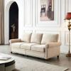 LUMISOL 82" Modern 3-Seater Sofa with Rolled Arms, Tufted Upholstered Couch with Wood Legs and Nailhead Trim for Living Room, Apartment view 2
