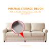 LUMISOL 82" Modern 3-Seater Sofa with Rolled Arms, Tufted Upholstered Couch with Wood Legs and Nailhead Trim for Living Room, Apartment view 4