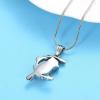 SHEIL Cute Happy Bird Magpie On Branch Cremation Pendant Memorial Pet/Human Necklace Ashes Holder Urn Funeral Keepsake Jewelry,1 view 3