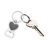 ARFUKA Bottle Opener Keychain for Men Women Heart Pendant Key Ring with Beer Opener Tool Bar Accessories Portable Metal Keychain for Camping, Parties view 3