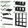 12 Cube Storage Organizer With Bins Included - Closet Storage With 12 Storage Bins - Easy To Assemble Storage Unit With Drawers - Closet Organization For Clothes, Bedroom, Nursery, & Toys (Black) view 4