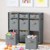 9 Cube Storage Organizer With Bins Included - Closet Storage With 9 Storage Bins - Easy To Assemble Storage Unit With Drawers - Closet Organization For Clothes, Bedroom, Nursery, & Toys (Light Grey) view 2