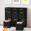 9 Cube Storage Organizer With Bins Included - Closet Storage With 9 Storage Bins - Easy To Assemble Storage Unit With Drawers - Closet Organization For Clothes, Bedroom, Nursery, & Toys (Black) view 2