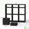 9 Cube Storage Organizer With Bins Included - Closet Storage With 9 Storage Bins - Easy To Assemble Storage Unit With Drawers - Closet Organization For Clothes, Bedroom, Nursery, & Toys (Black) view 3