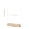 Frosted Acrylic Arch Sign with Wood Stand-10 Pack 5x7 Inch Blank Arch Acrylic Sheets with 4 Inch Wood Base, DIY Frosted Arch Sign Blank for Wedding Table Numbers view 2
