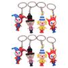 ibasenice 8pcs Clown Keychains Cute Cartoon Pendant for Bags Multi-functional Decorative Accessories for Boys and Girls and Adults for view 1