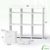 9 Cube Storage Organizer With Bins Included - Closet Storage With 9 Storage Bins - Easy To Assemble Storage Unit With Drawers - Closet Organization For Clothes, Bedroom, Nursery, & Toys (White-Grey) view 3