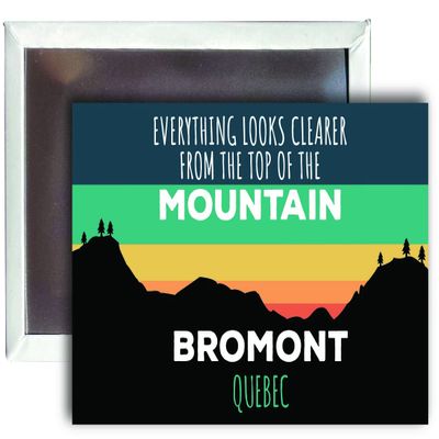 Bromont Quebec 2 x 3 - Inch Ski Top of The Mountain Fridge Magnet