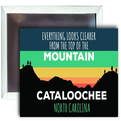 Cataloochee North Carolina 2 x 3 - Inch Ski Top of The Mountain Fridge Magnet