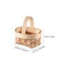 24pcs Fruit Ornaments for DIY Organization Snack Woven Storage Picnic Center Farmhouse Mini Hanging Handles Multi-Function Display Dollhouse Empty Landscape Miniature view 4