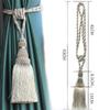 1PC Polyester Tassel Tiebacks Curtain Holder Handmade Tassel for Decoration Rope Curtain Hanging Balls for Livingroom Accessori,Black,4pcs view 2