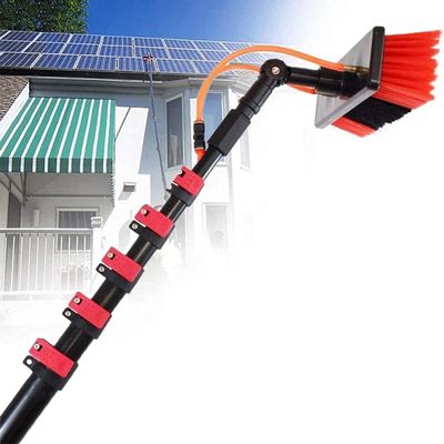 water fed pole kit window cleaning brush outdoor Window Cleaning Pole, Window Cleaning Brush, Cleaner Kit, Water/Hose Fed Pole, Cleaning Photovoltaic And Solar Panels Water Brush (Size : 18FT/5.4M)