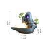 moisture Tabletop Fountain Desktop Water Fountains - Indoor Waterfall Desktop Fountain Micro Landscape Circulating Water Fountain Indoor Fountain (Color : A) view 2