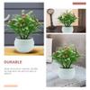 Yardwe 3pcs Faux Potted Bonsai Plants Artificial Decoration for Lifelike Simulation Plants for Table Shelf Easy Care and Cleaning Look view 3