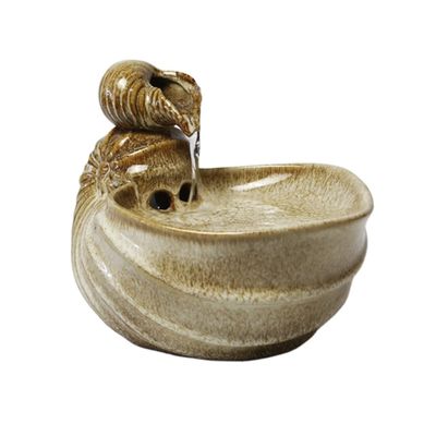moisture Tabletop Fountain Desktop Ceramic Flowing Water Fountain Indoor Tabletop Water Fountain Home Lucky Small Fountain Desktop Office Decor Indoor Fountain (Color : A)