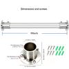 39"Closet Rod, (1-1/4") Dia32mm.304 stainless steel heavy duty Closet Rod,with 2 flange sockets closet rods(39inch,1 Rod) view 4