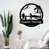 Custom Golf Metal Wall Sign - Personalized Golf Metal Wall Art - Golf Metal Wall Decor - Couples Golfer Gift - Metal Home Decor - Indoor Signs view 3