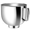 5 QT Stainless Steel Bowl,Compatible with Kitchenaid Artisan&Classic Series Silver,Polished view 1