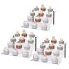 CECOLIC Acrylic Riser Shelf 4 Tier Clear Display Stand for Collectibles Pop Figures, Cupcakes, Perfumes, Display Risers for Decorating & Organizing - 11.8 x 10.8 x 6.5 in (Large, 3 Pack) view 1