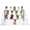 CECOLIC Acrylic Riser Shelf 4 Tier Clear Display Stand for Collectibles Pop Figures, Cupcakes, Perfumes, Display Risers for Decorating & Organizing - 11.8 x 10.8 x 6.5 in (Large, 3 Pack) view 4