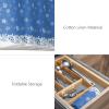 Blue Christmas Placemats for Dinning Table Set of 6 Winter Xmas Snowflake Winter Holiday Burlap Kitchen Place Mats Waterproof Cloth Table Mats, Indoor Outdoor Placemats Easy Clean Dinner Decor 13x19 view 4