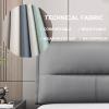 Headboard Pillow Day Bed Back Large Bolster Reading Back Rest Bunk Bed Backrest Wedge Lumbar Support Cushion with Headboard Removable Cover Full Size,C,No headboard Twin 39.3" view 4